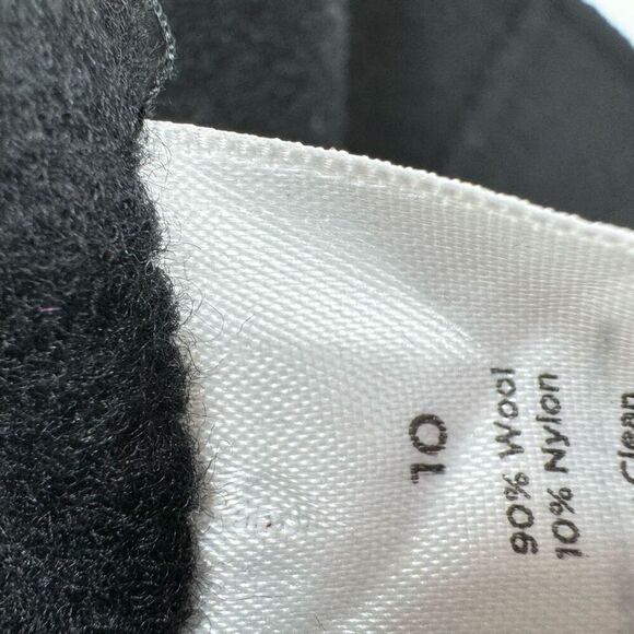 Talbots Jacket Womens 10 Black wool Button Down Blazer comfort  coat - Picture 6 of 9